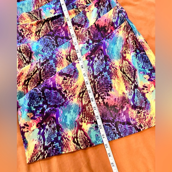 Multicolor Snake Pattern Mini Dress - Picture 8 of 8